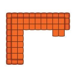 2.5 Zits + Hoek + 2.5 Zits + Longchair Klein