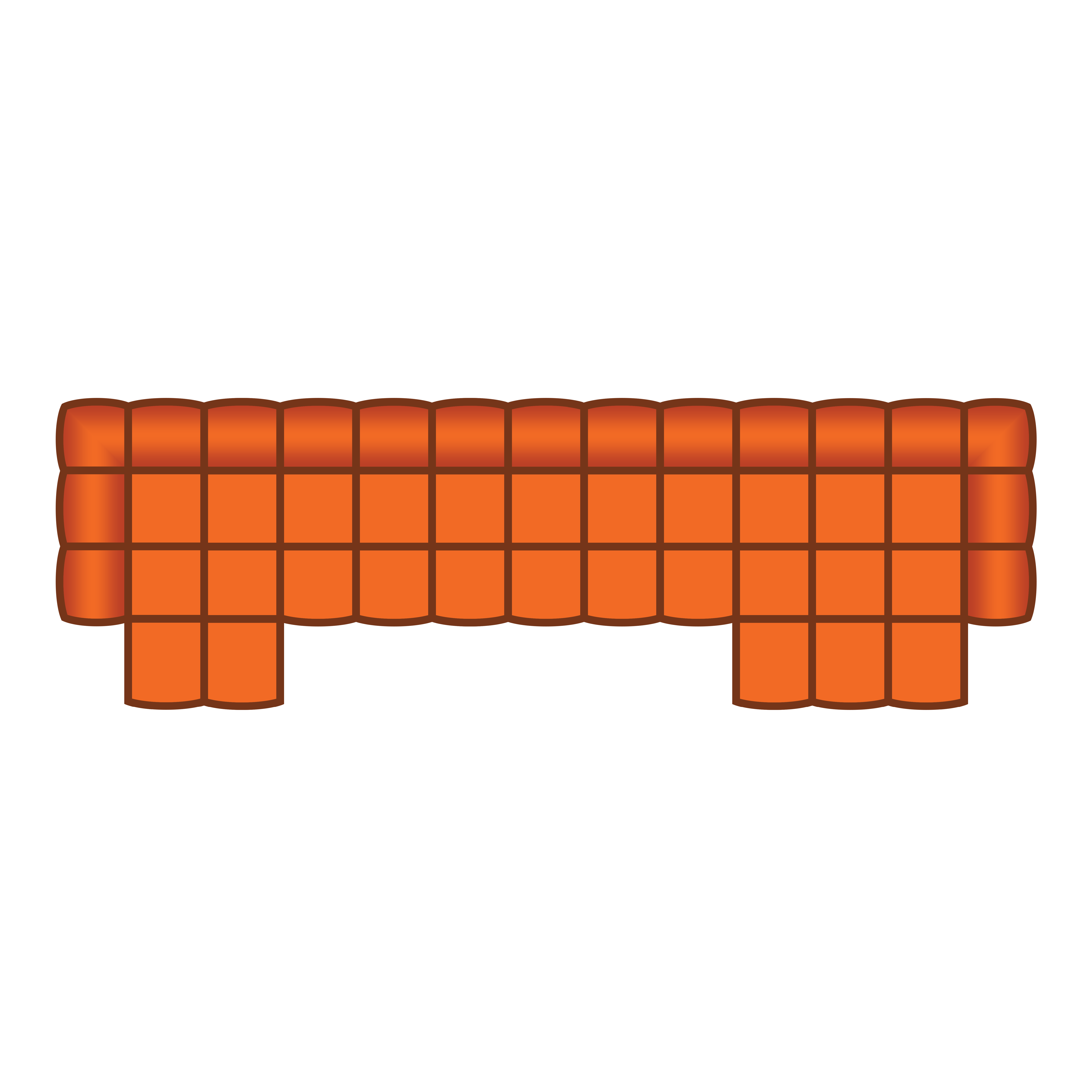 Longchair Klein + 3 Zits + Longchair Groot