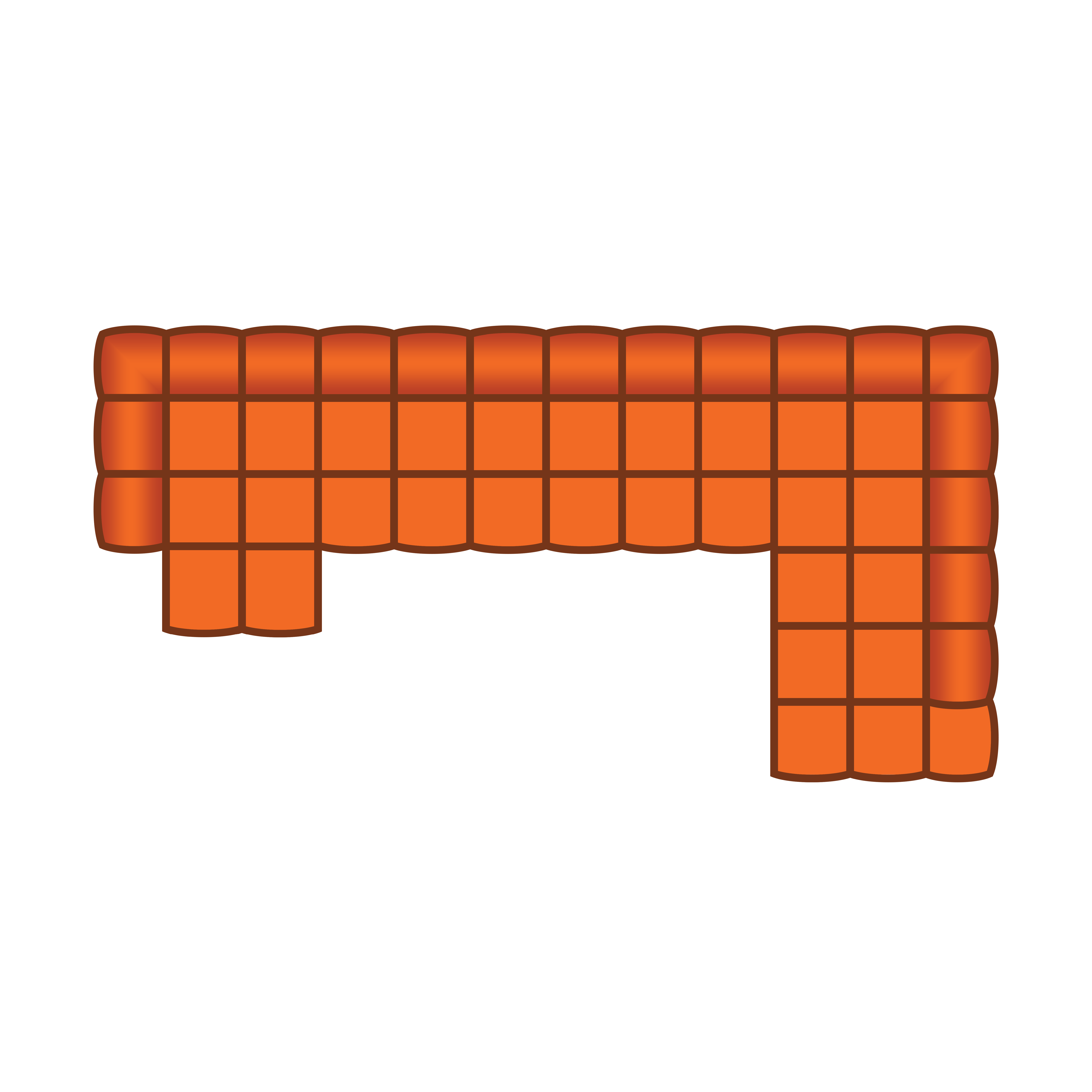 Longchair Klein + 3 Zits + Ottomaan Klein