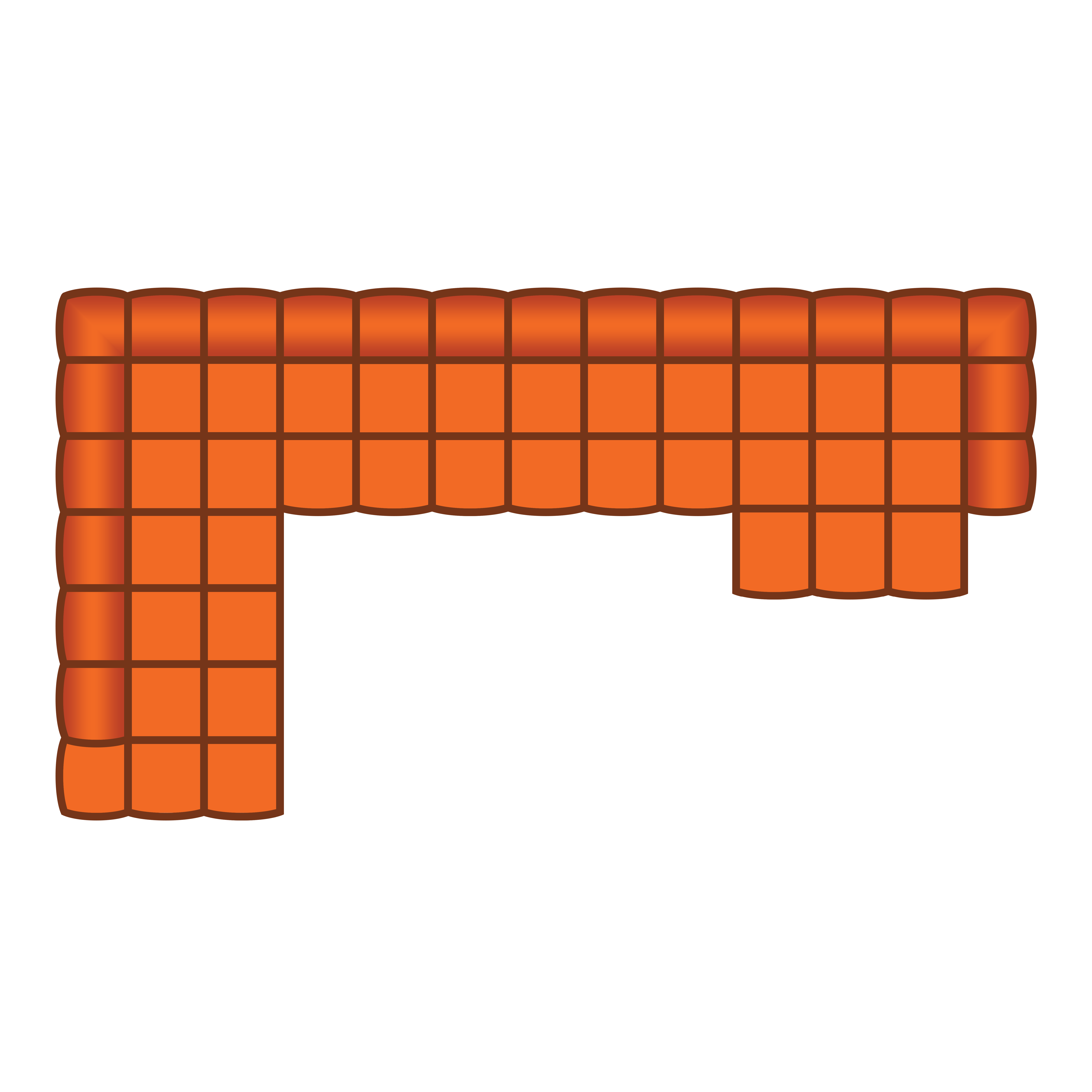 Ottomaan Groot + 3 Zits + Longchair Groot