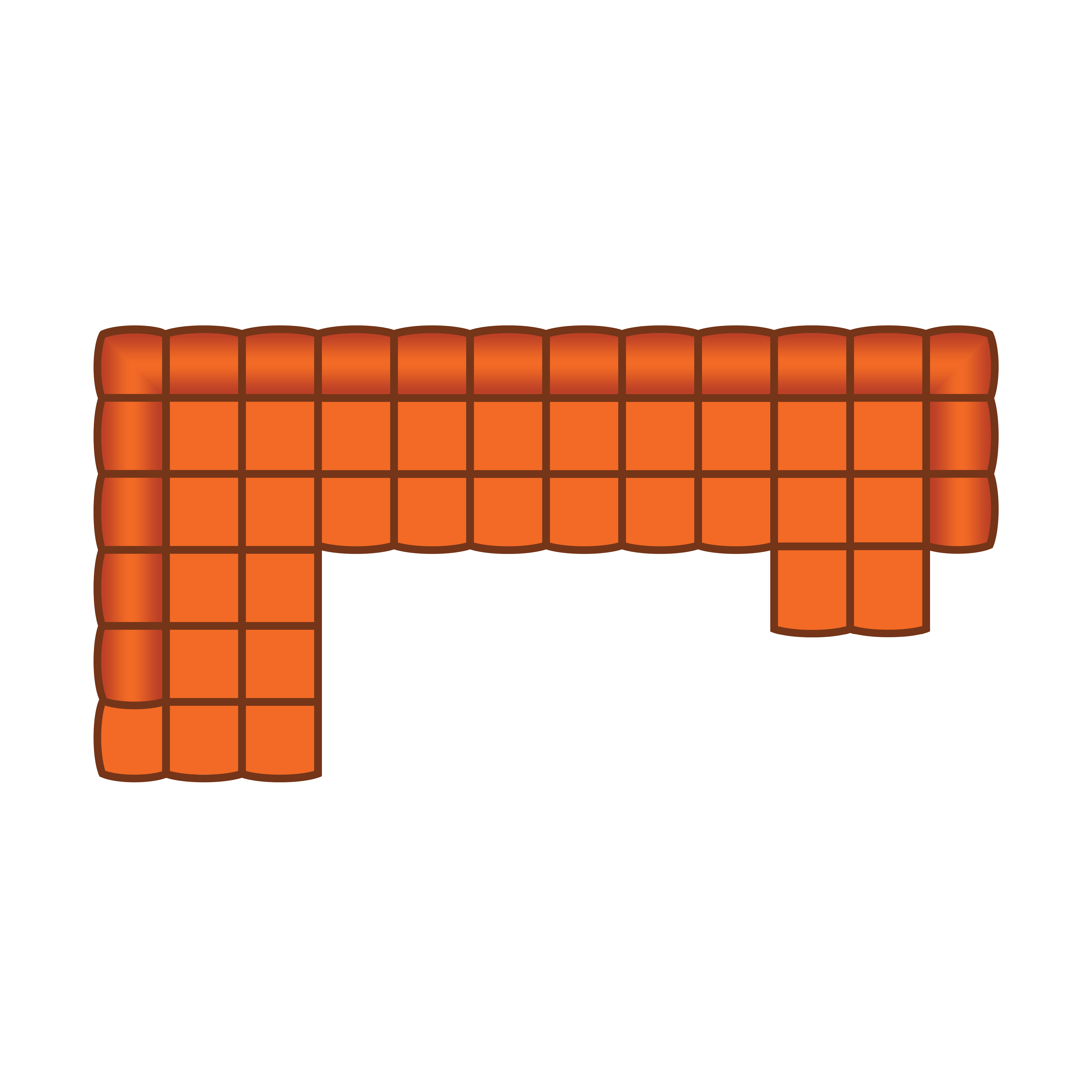 Ottomaan Klein + 3 Zits + Longchair Klein