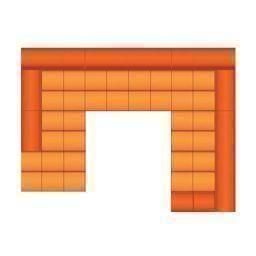 Ottomaan + 2 Zits + Hoek + 2 Zits