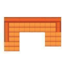 Ottomaan + 2.5 Zits + Longchair Klein