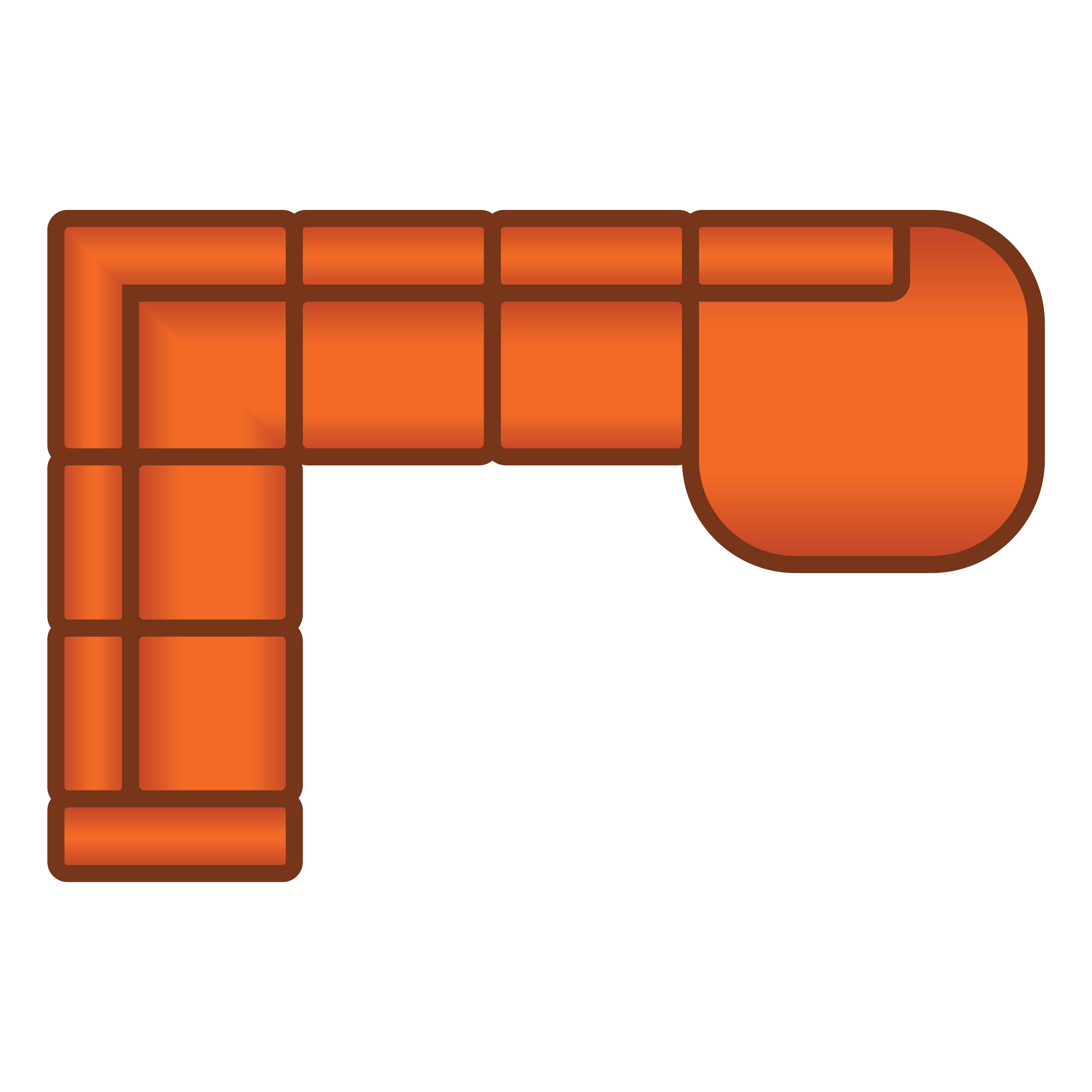 2 Zits + Hoek + 2.5 Zits + Longchair Rond