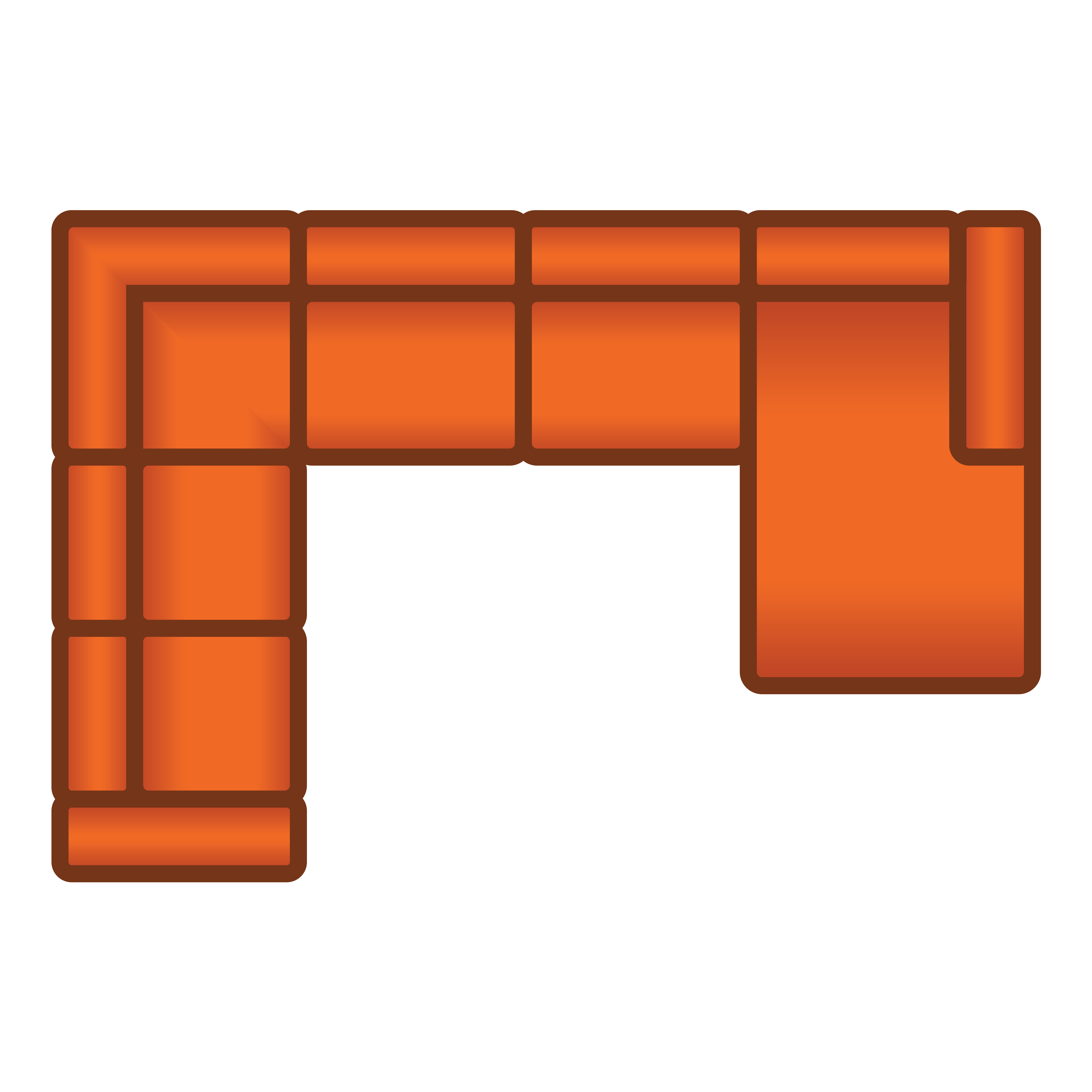 2 Zits + Hoek + 3 Zits + Longchair