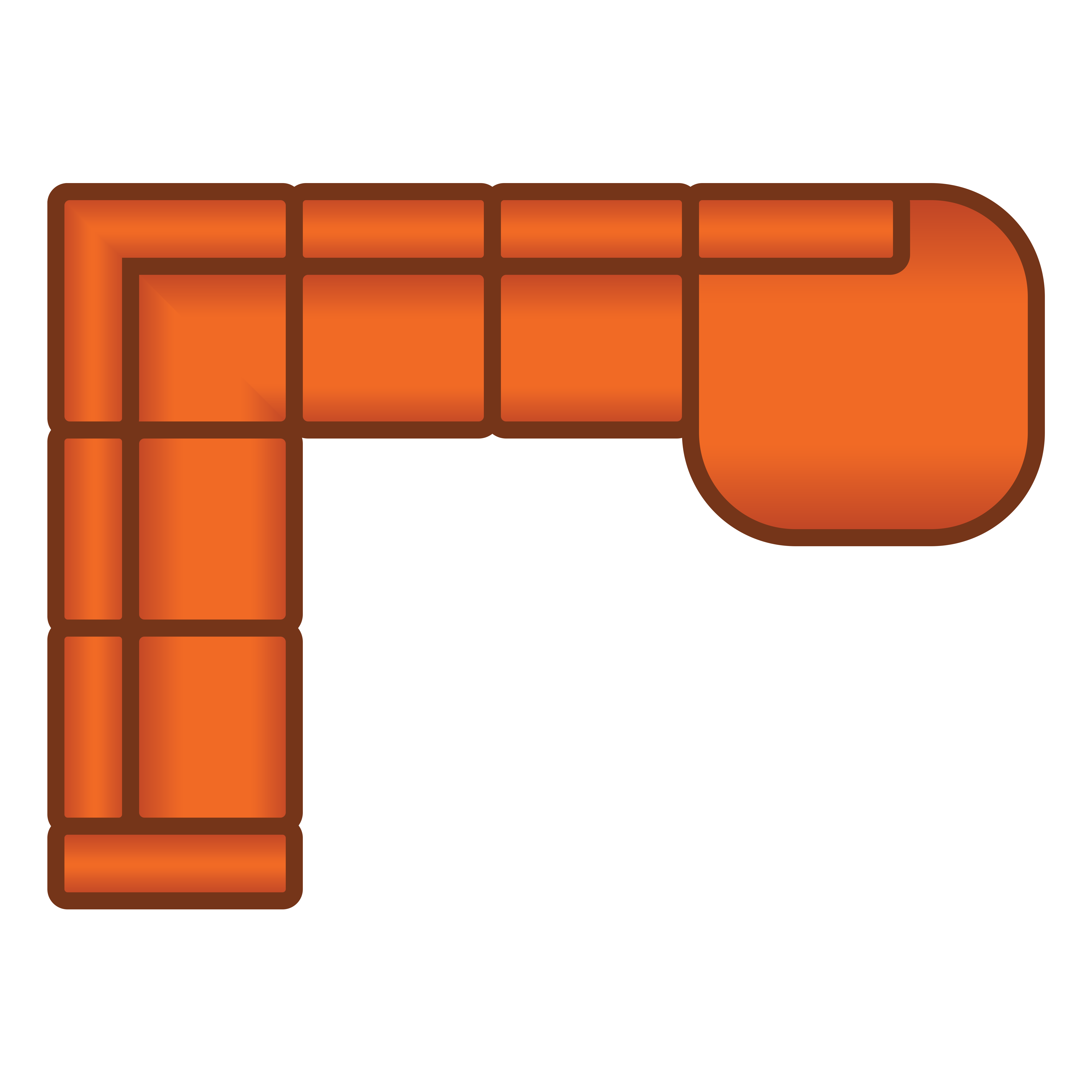 2.5 Zits + Hoek + 2.5 Zits + Longchair Rond