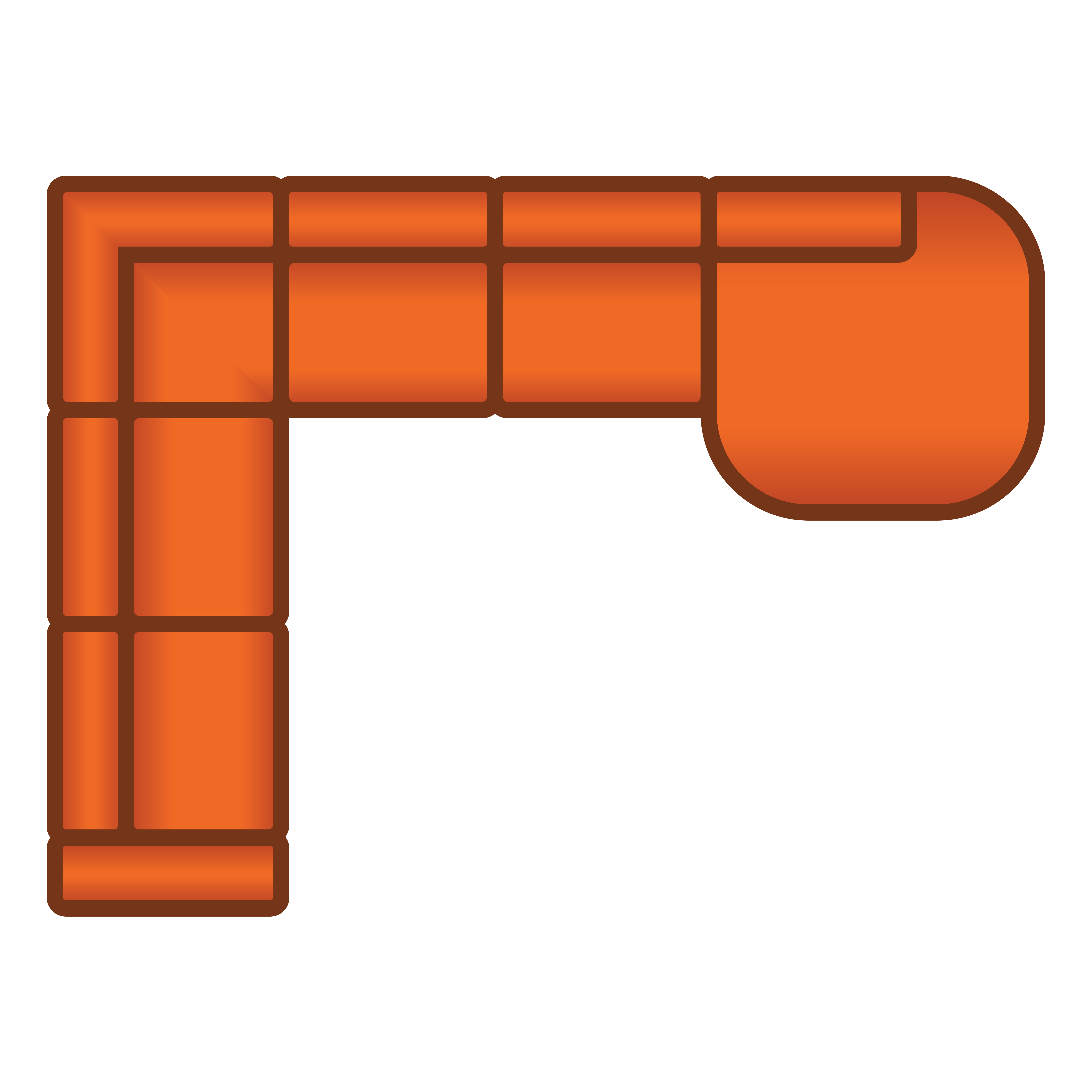 3 Zits + Hoek + 3 Zits + Longchair Rond