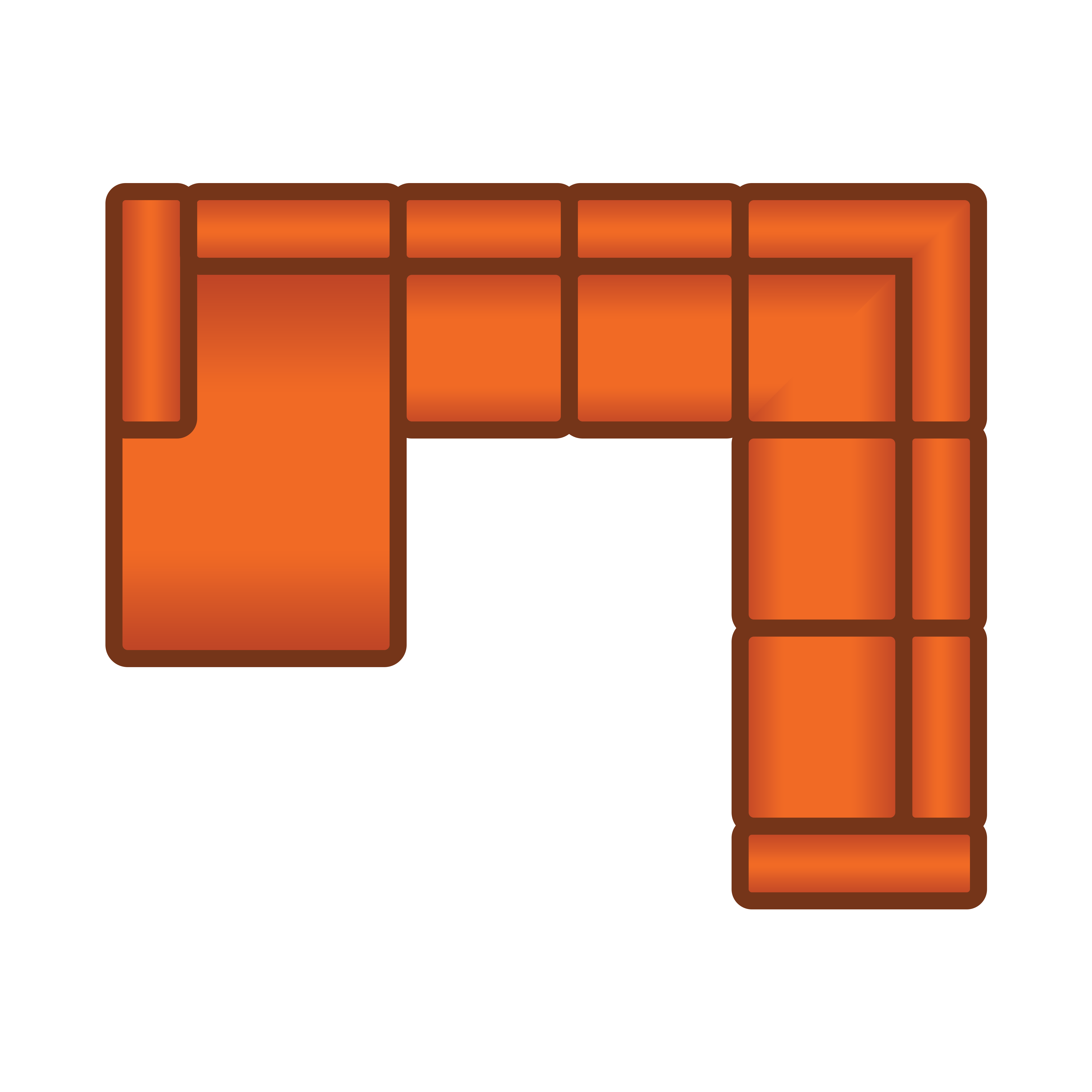 Longchair + 2 Zits + Hoek + 2.5 Zits