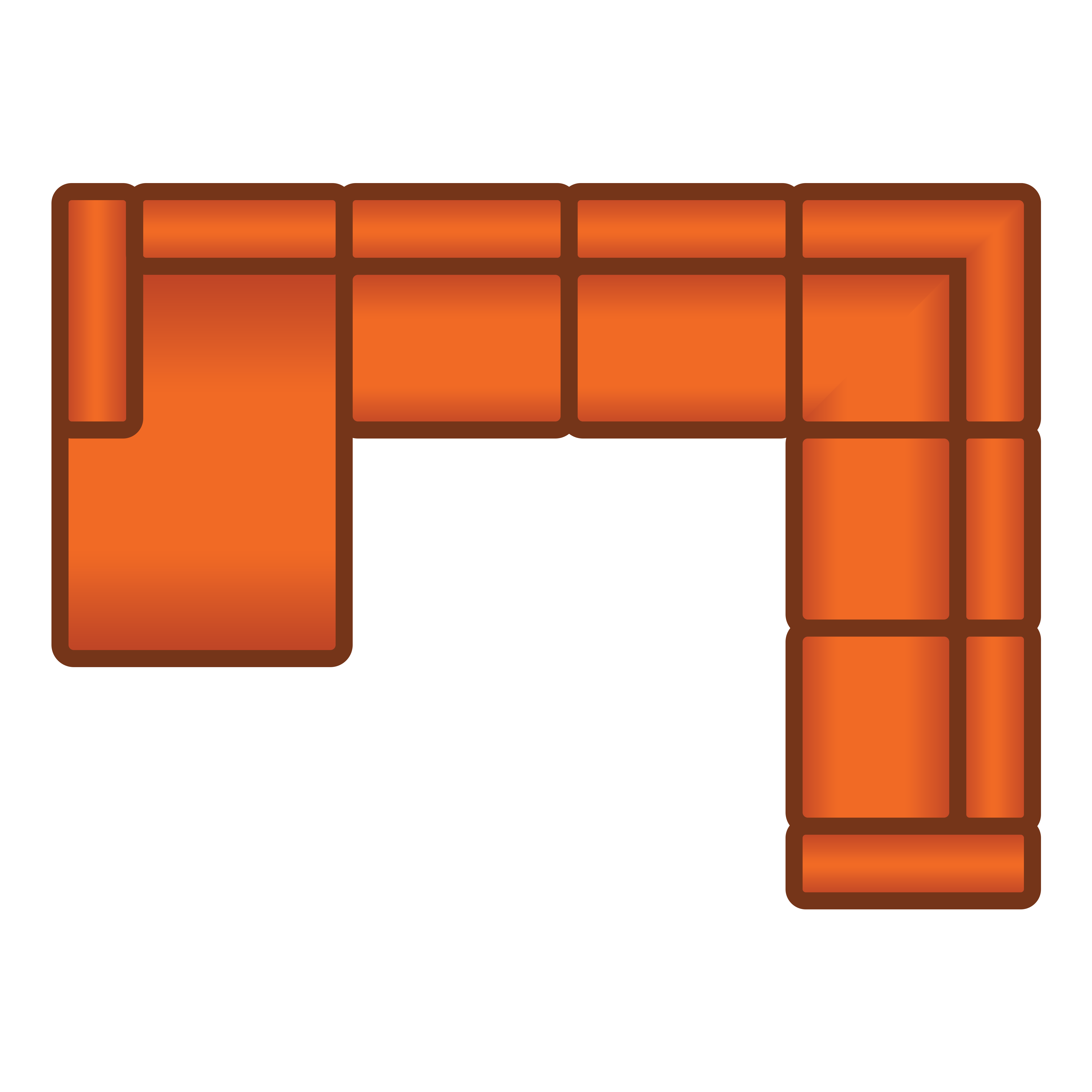 Longchair + 3 Zits + Hoek + 2.5 Zits