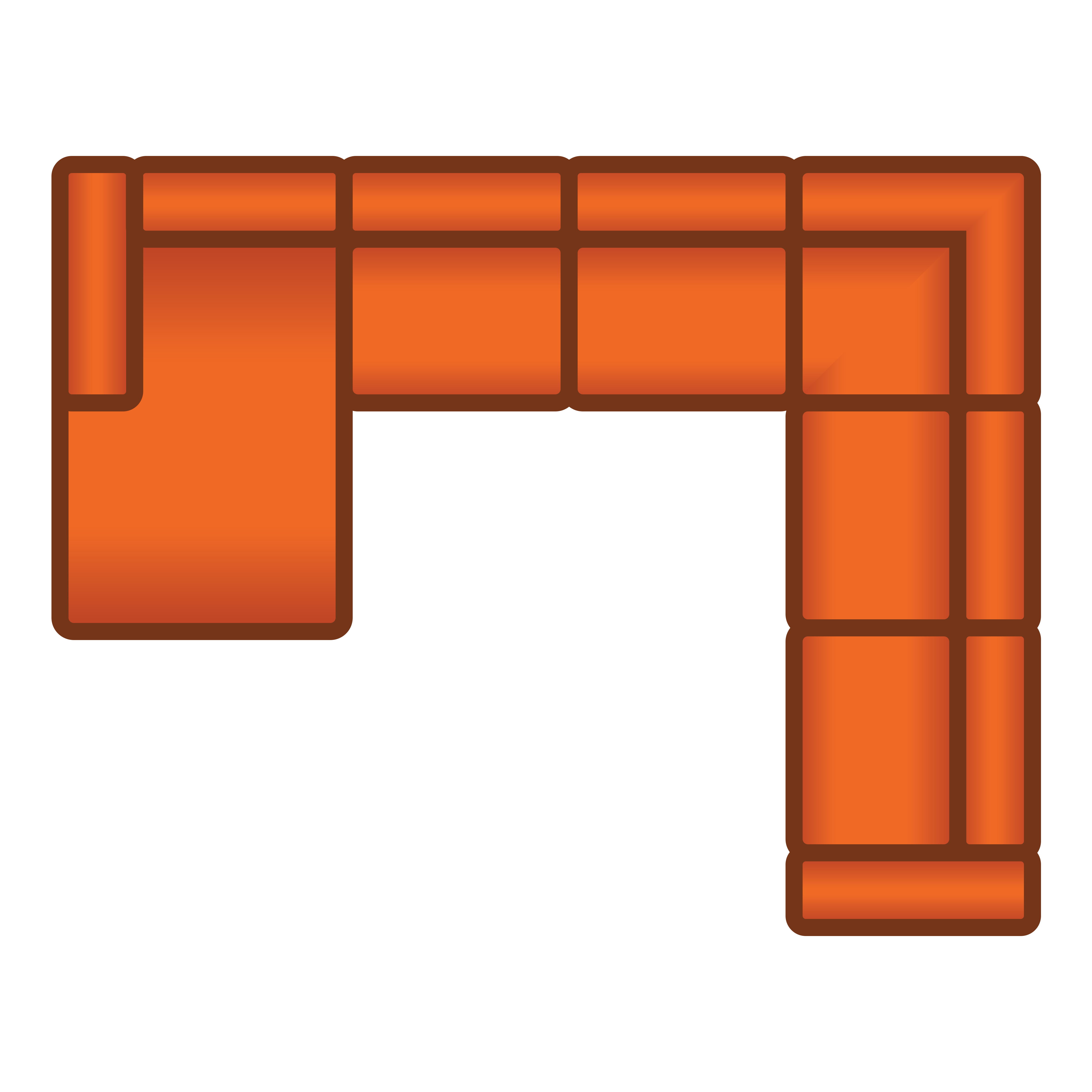 Longchair + 3 Zits + Hoek + 3 Zits