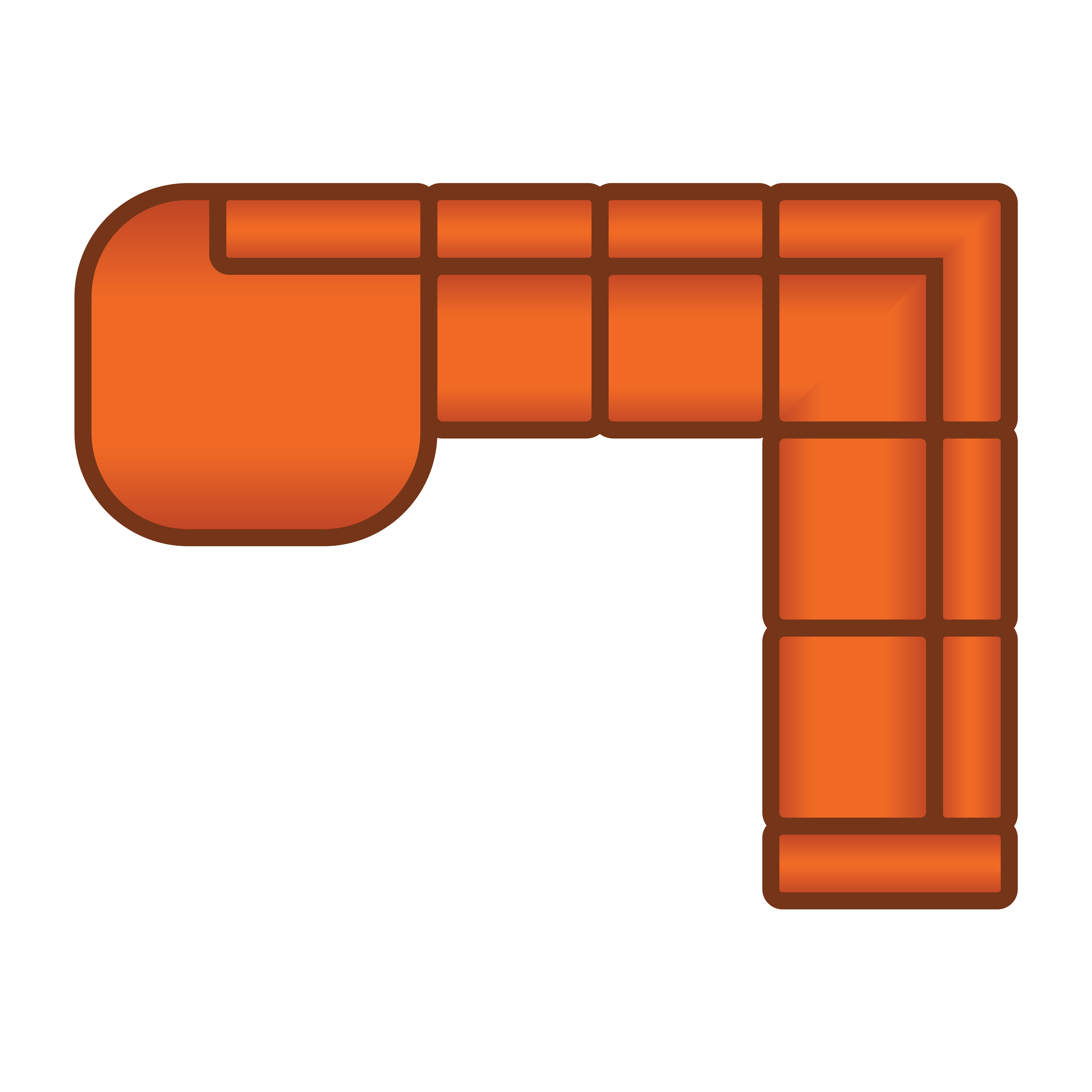 Longchair Rond + 2 Zits + Hoek + 2.5 Zits