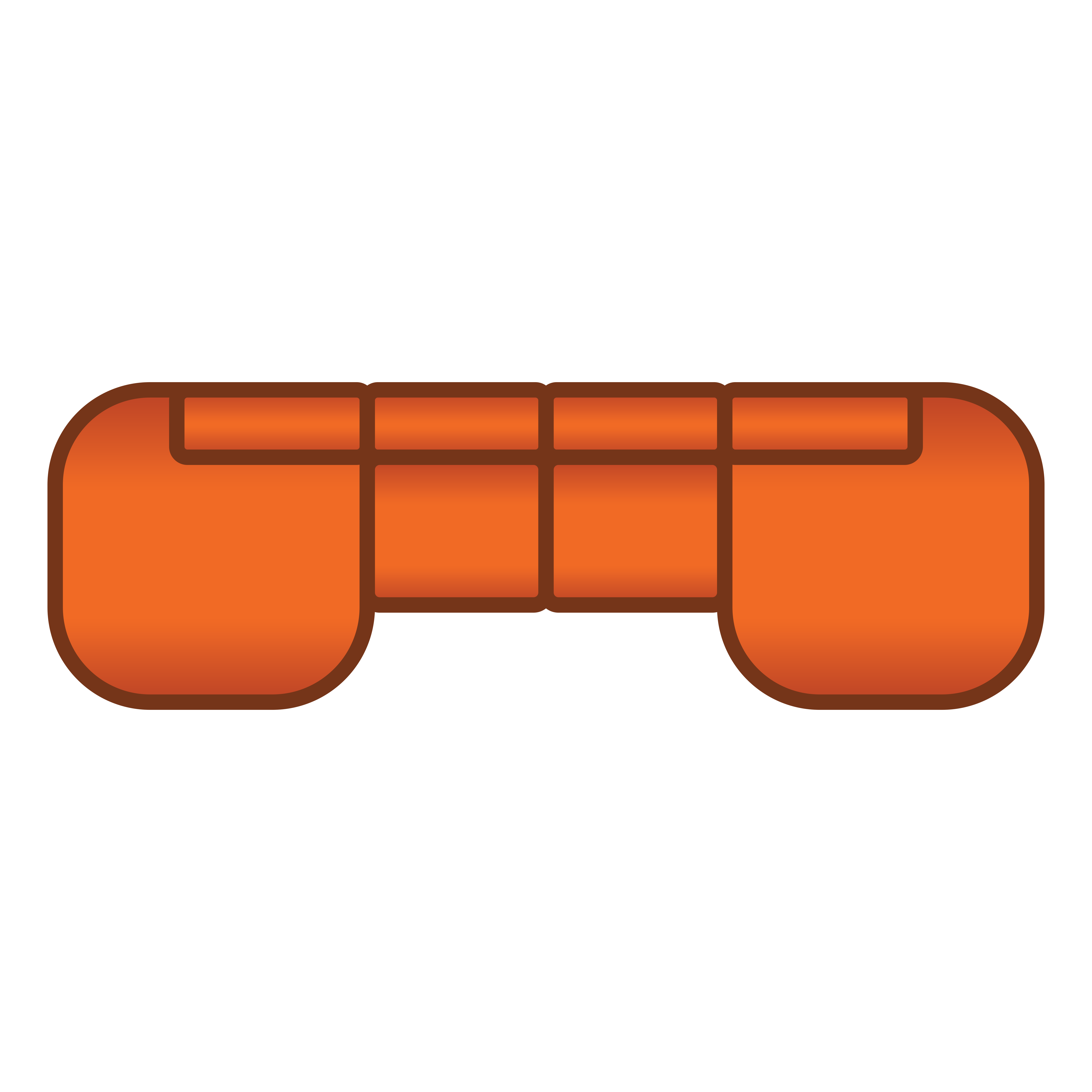 Longchair Rond + 2.5 Zits + Longchair Rond