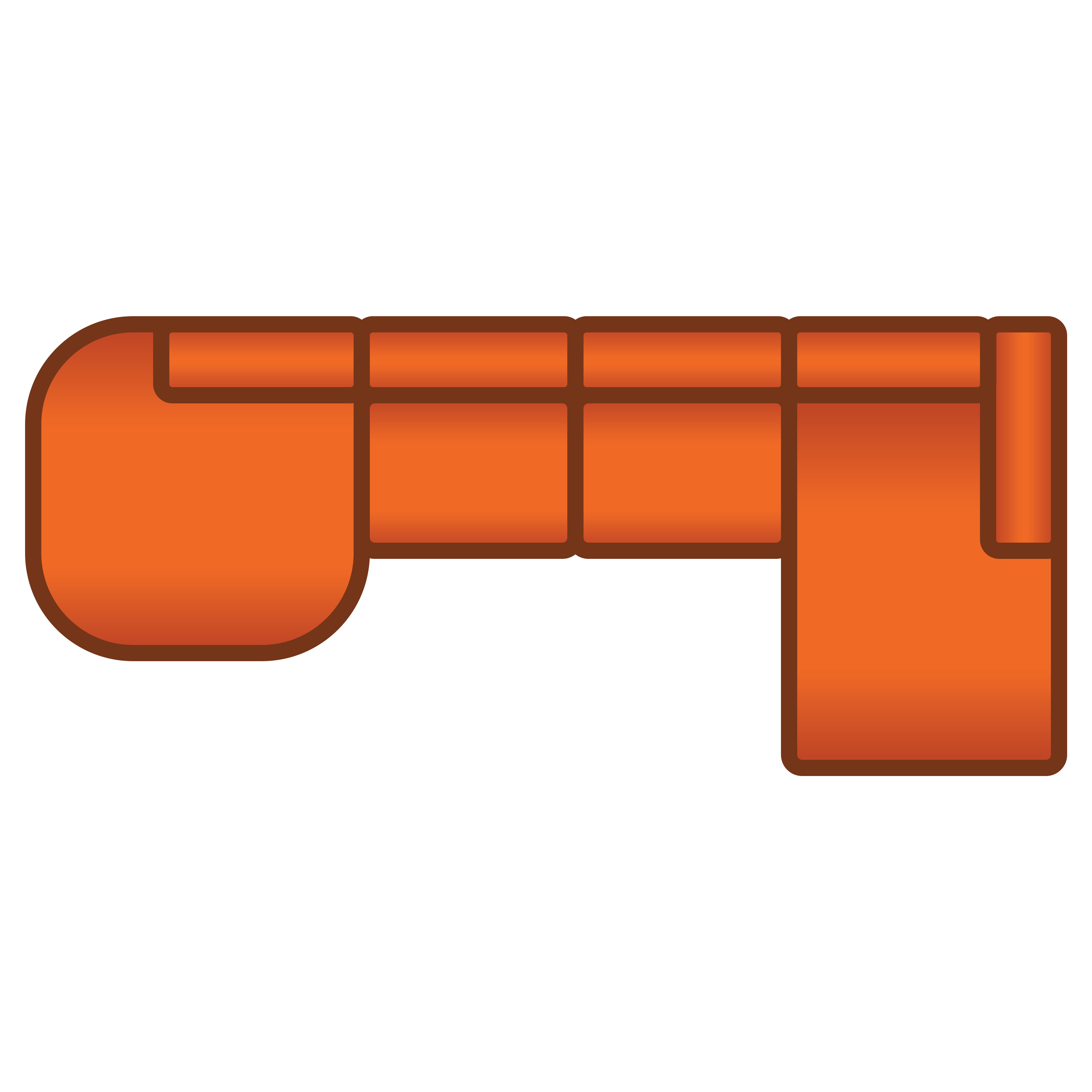 Longchair Rond + 3 Zits + Longchair