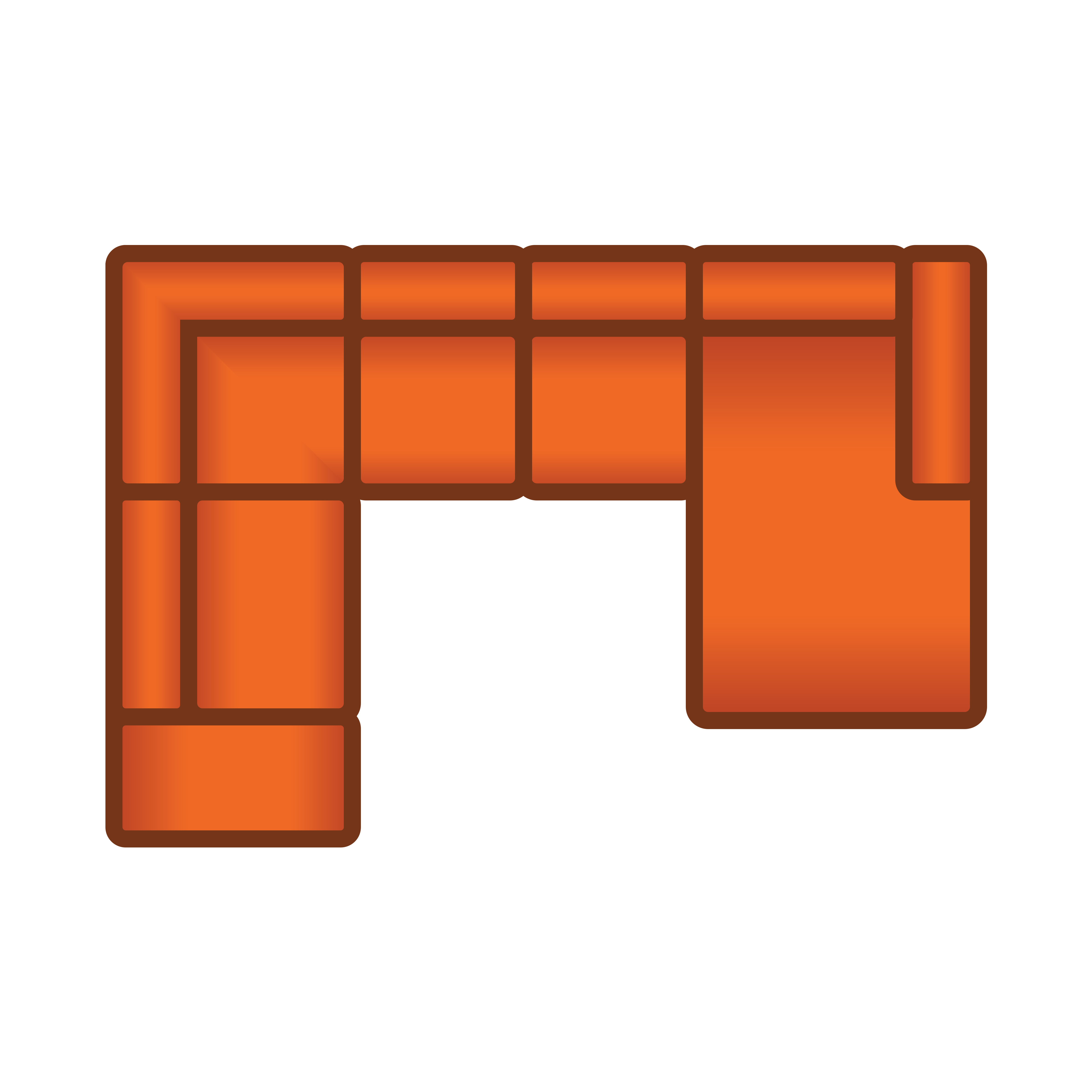 Ottomaan + 2 Zits + Longchair