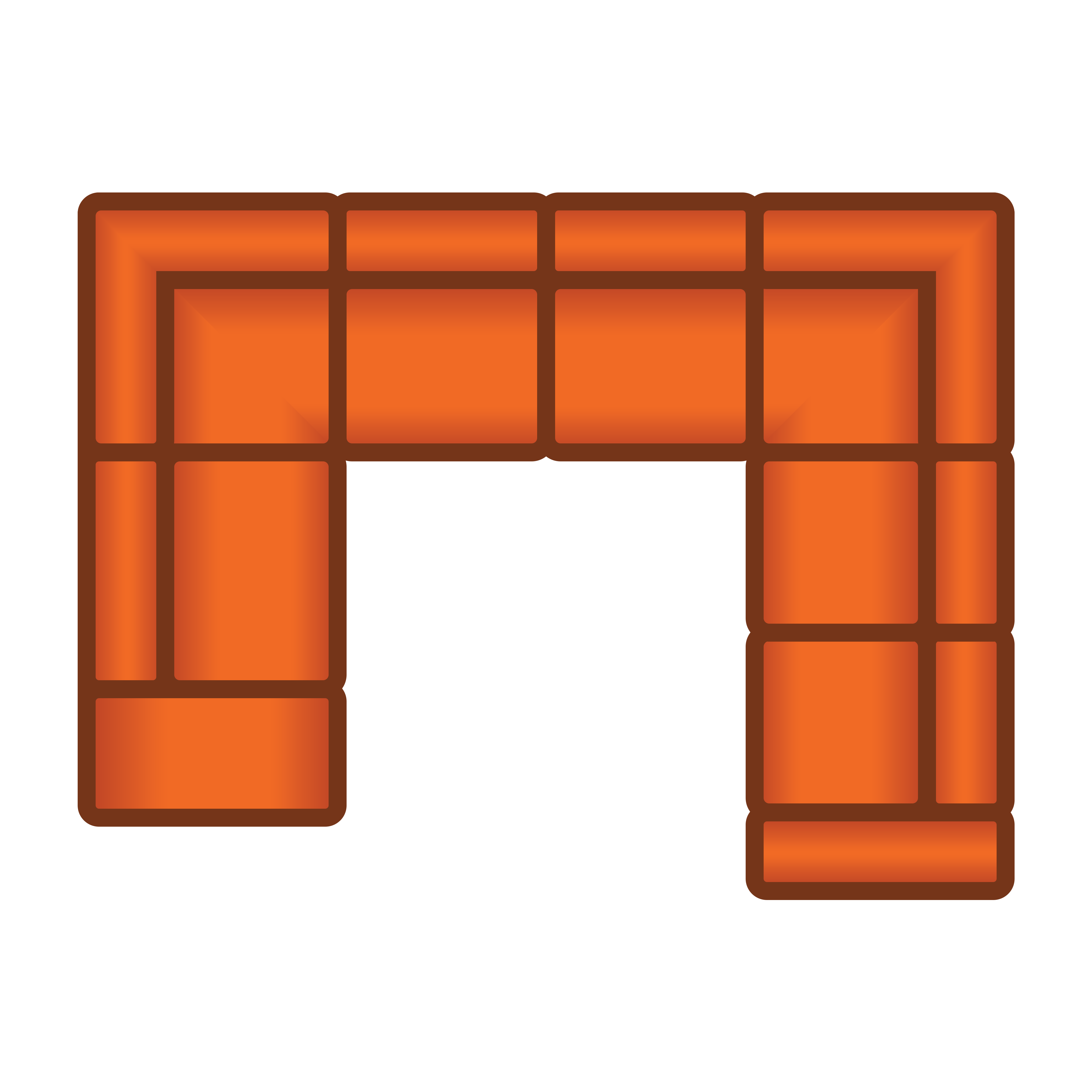 Ottomaan + 2.5 Zits + Hoek + 2 Zits