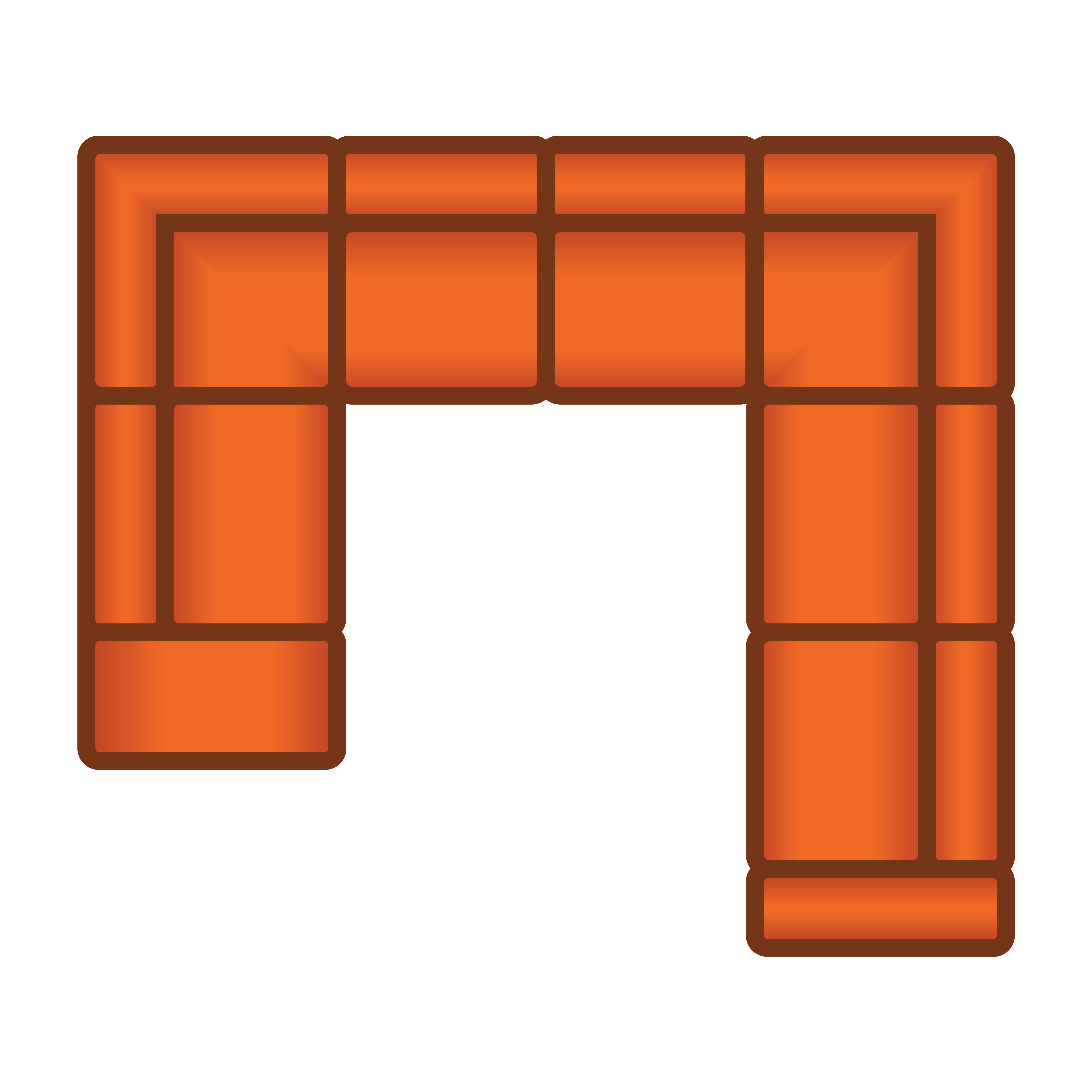 Ottomaan + 2.5 Zits + Hoek + 3 Zits