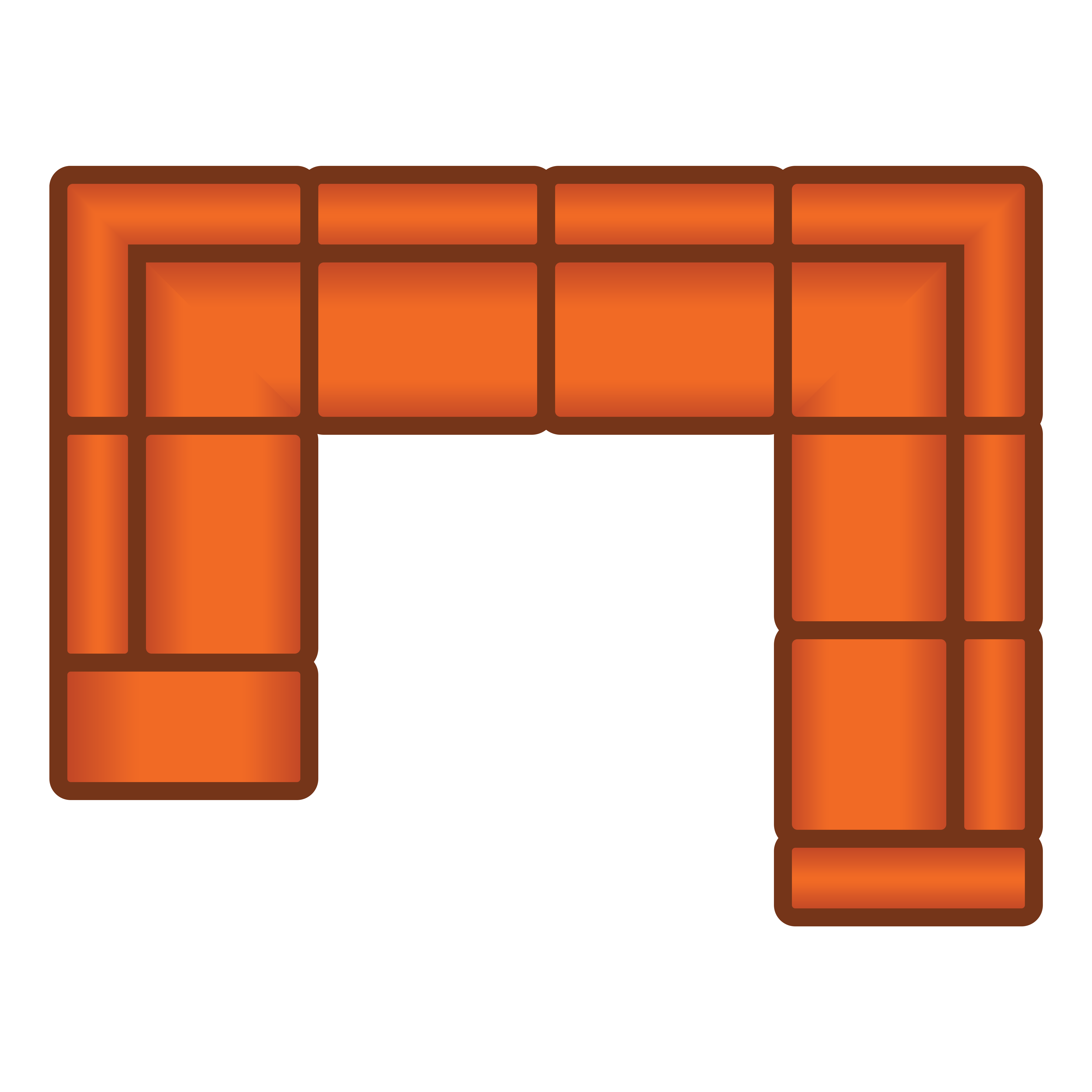 Ottomaan + 3 Zits + Hoek + 2.5 Zits