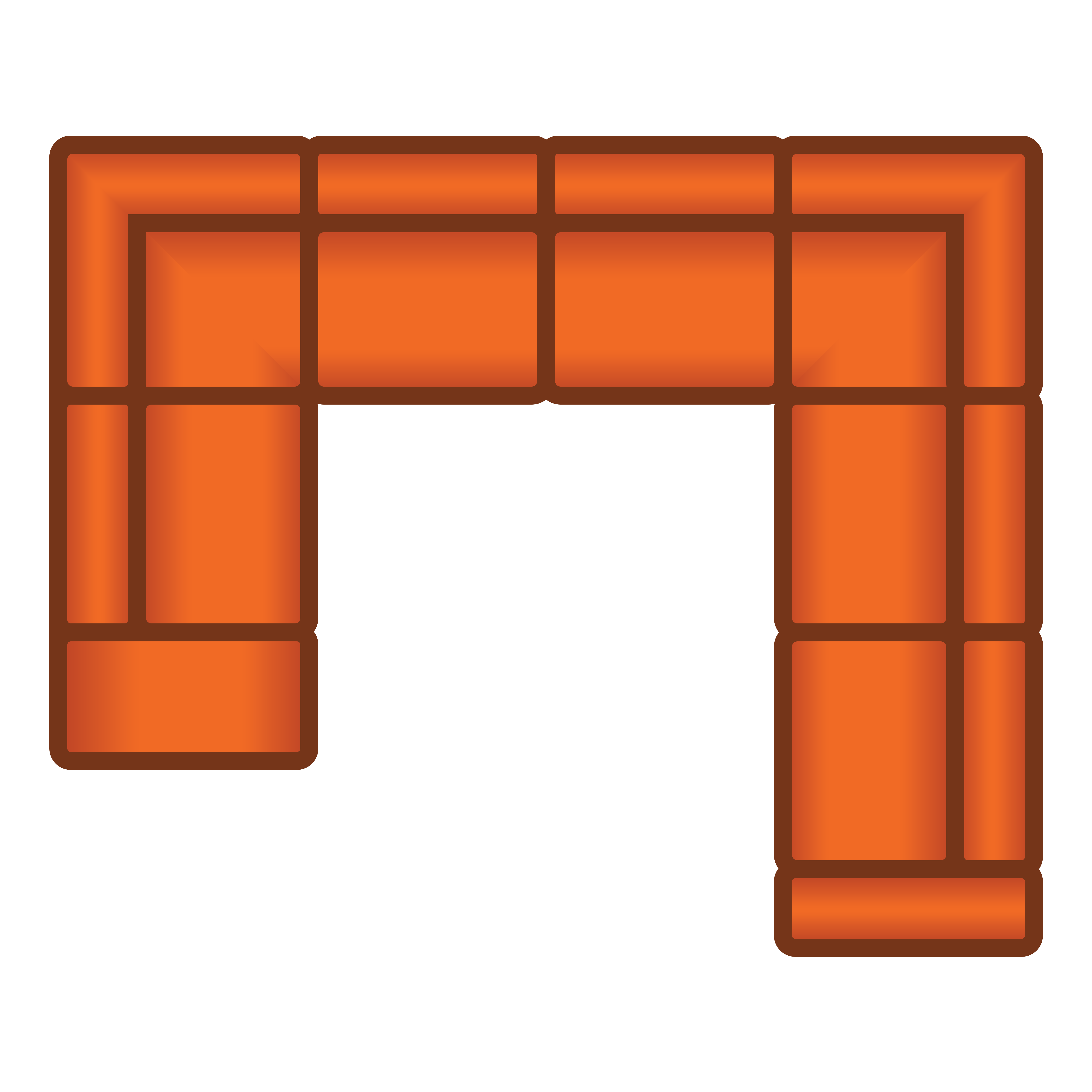Ottomaan + 3 Zits + Hoek + 3 Zits