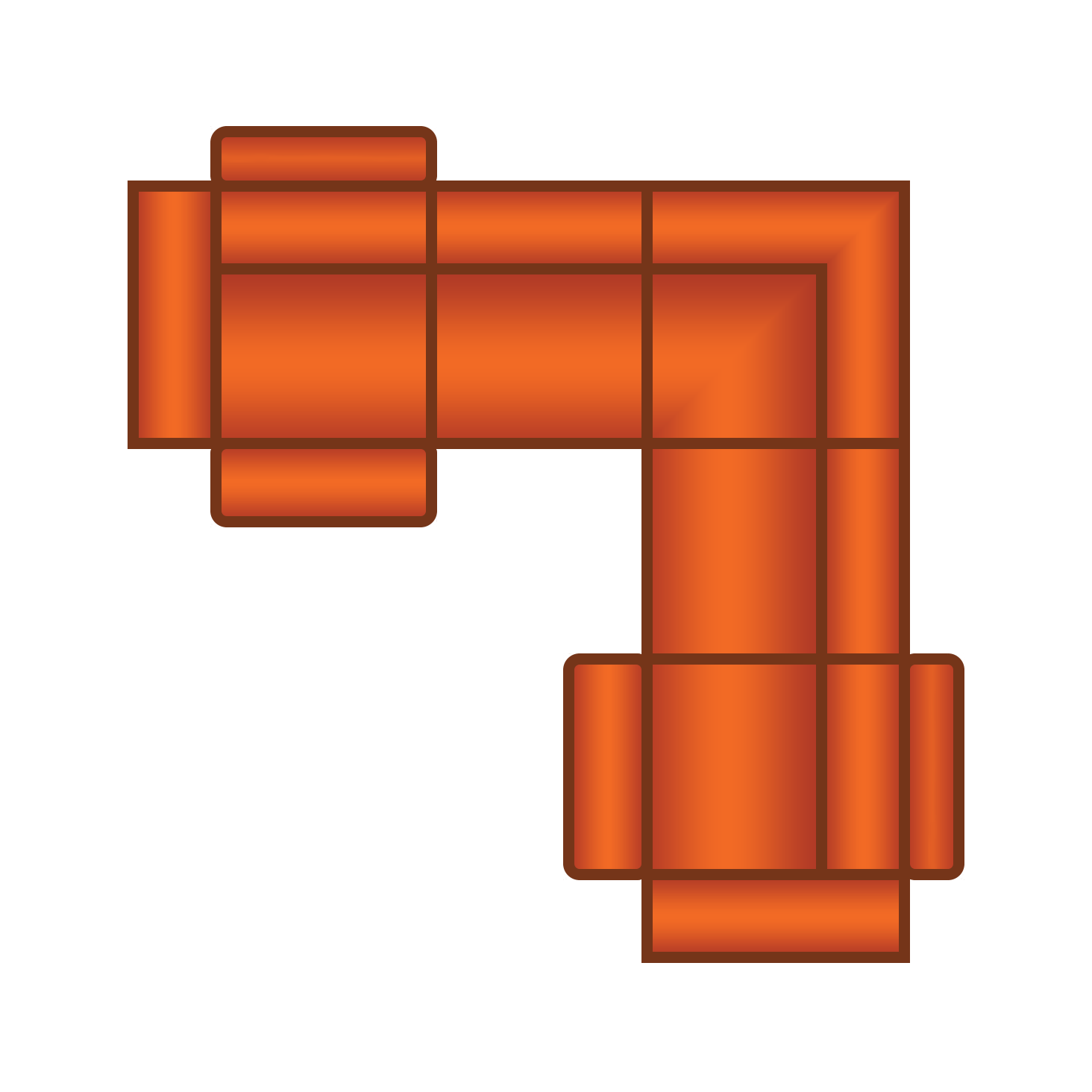 2 Zits (1x Relax) + Hoek + 2 Zits (1x Relax)