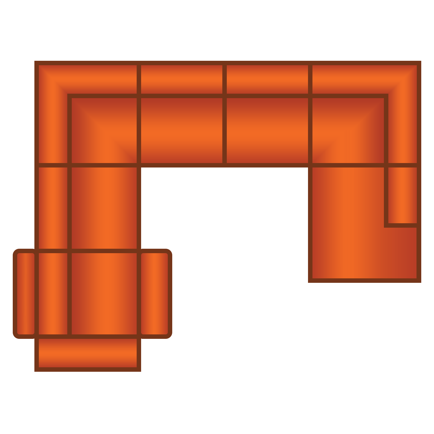2 Zits (1x Relax) + Hoek + 2 Zits + Ottomaan