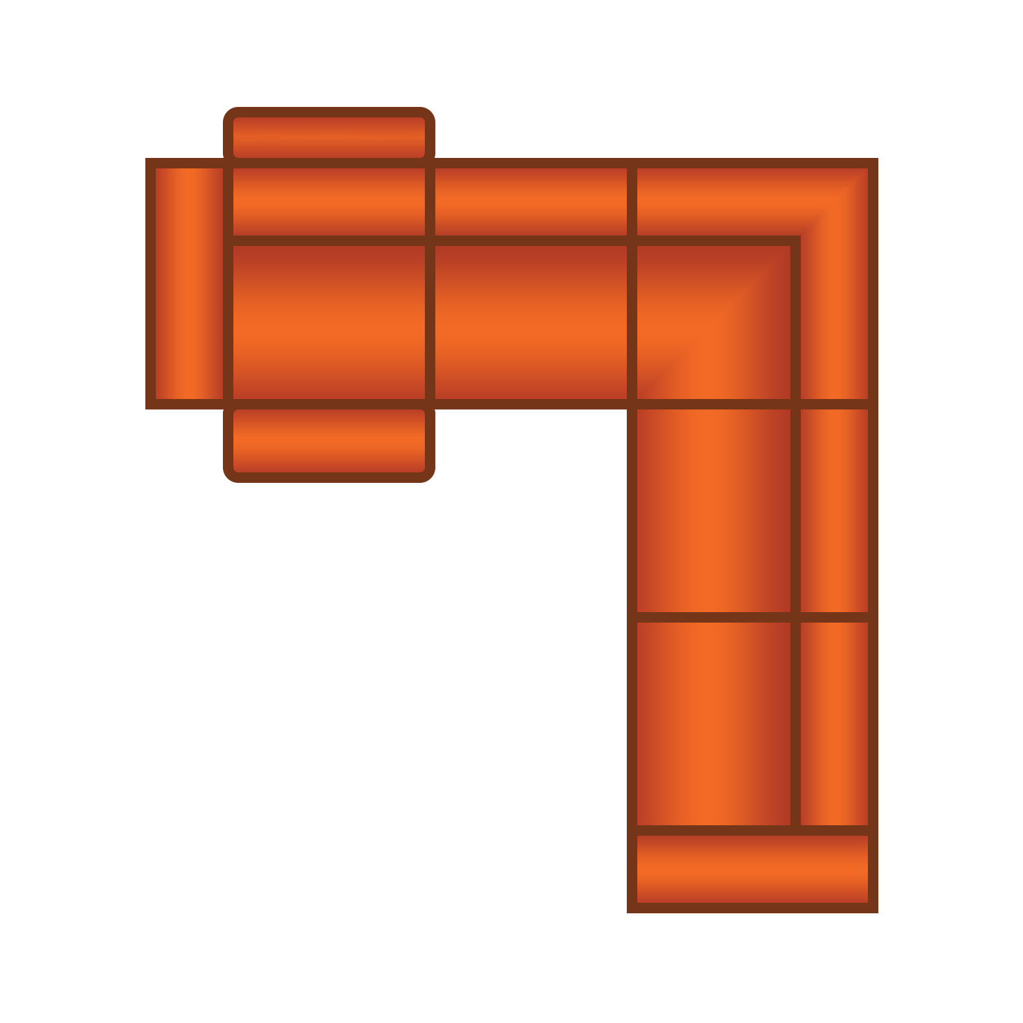 2 Zits (1x Relax) + Hoek + 3 Zits