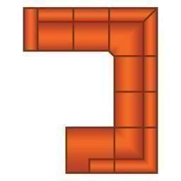 2 Zits + Hoek Groot + 2 Zits + Ottomaan