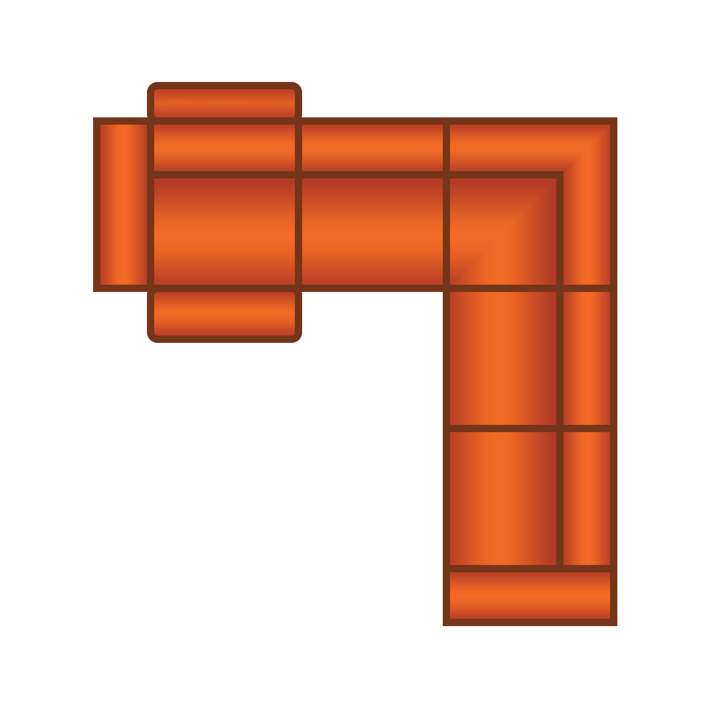 3 Zits (1x Relax) + Hoek + 2 Zits