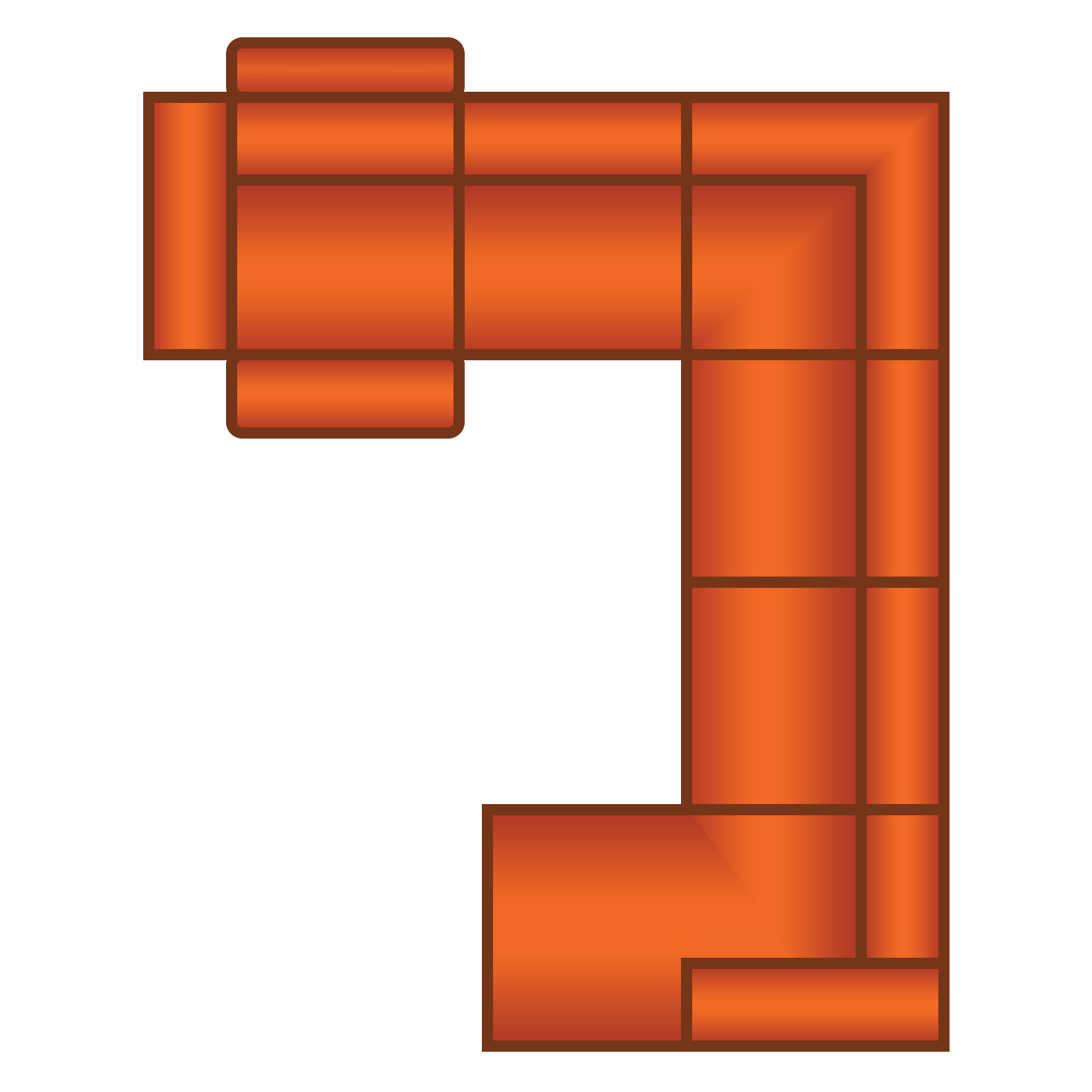 3 Zits (1x Relax) + Hoek + 3 Zits + Longchair