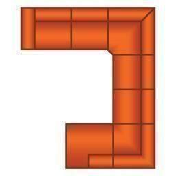 3 Zits + Hoek Groot + 2 Zits + Ottomaan