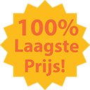 100% laagste prijs