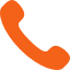 Telefoon icoon in oranje