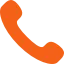 Telefoon icoon in oranje