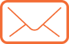Email icoon in oranje