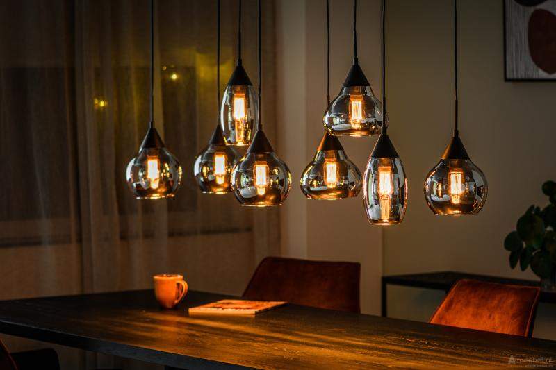 Hanglamp 8-lichts Lola