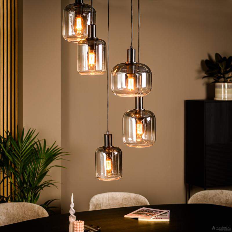 Hanglamp Smoke Glas