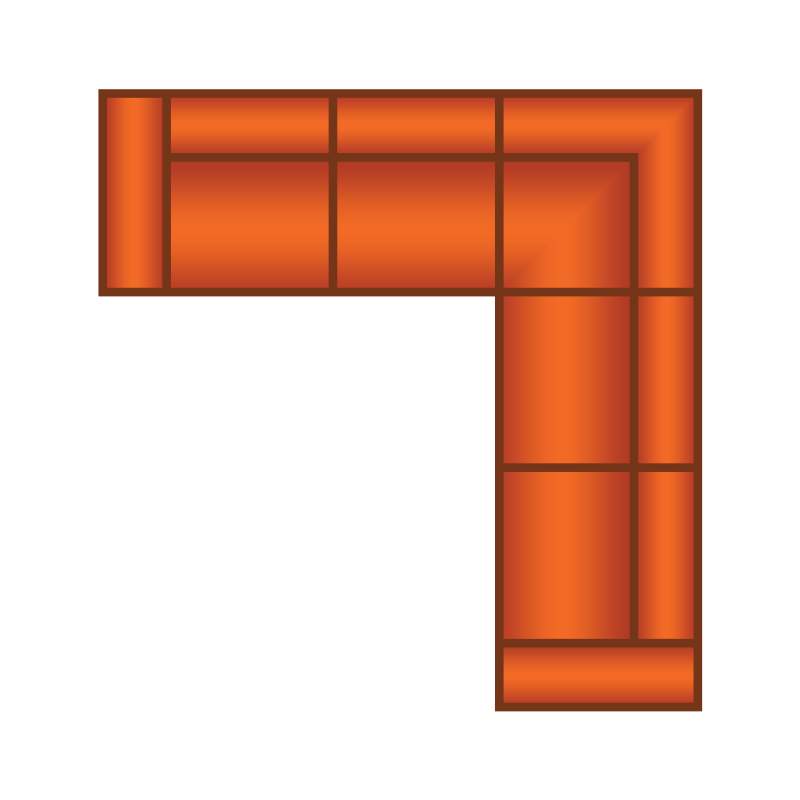 Berlicum 2.5 Zits + Haakse Hoek + 3 Zits - MAGAZIJN OPRUIMING - Ribcourd 123 Espresso