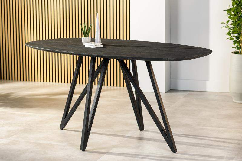 Eettafel Mira Zwart Klein