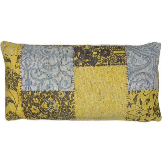 Dalyan Kussen Geel-Grijs