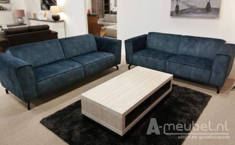 Wolvega Longchair + 2.5 Zits + Ottomaan