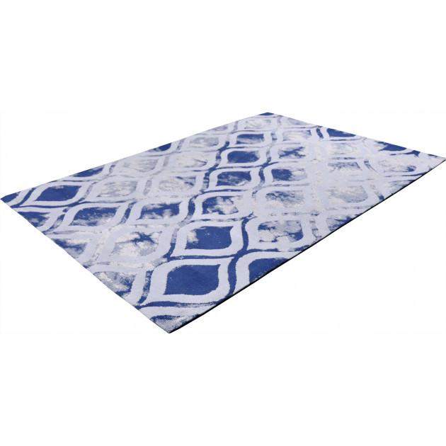 Vloerkleed Sidi Beige-Blauw