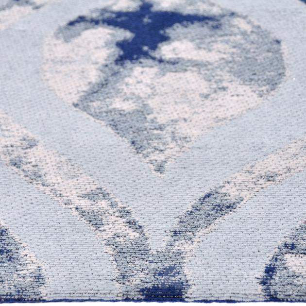 Vloerkleed Sidi Beige-Blauw