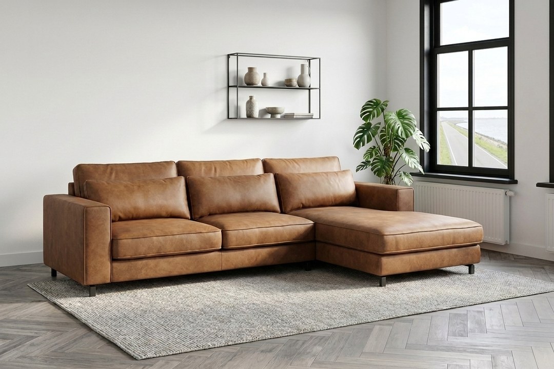 Loungebank Ilpendam 2 Zits + Longchair 292cm – foto 2 – A-meubel