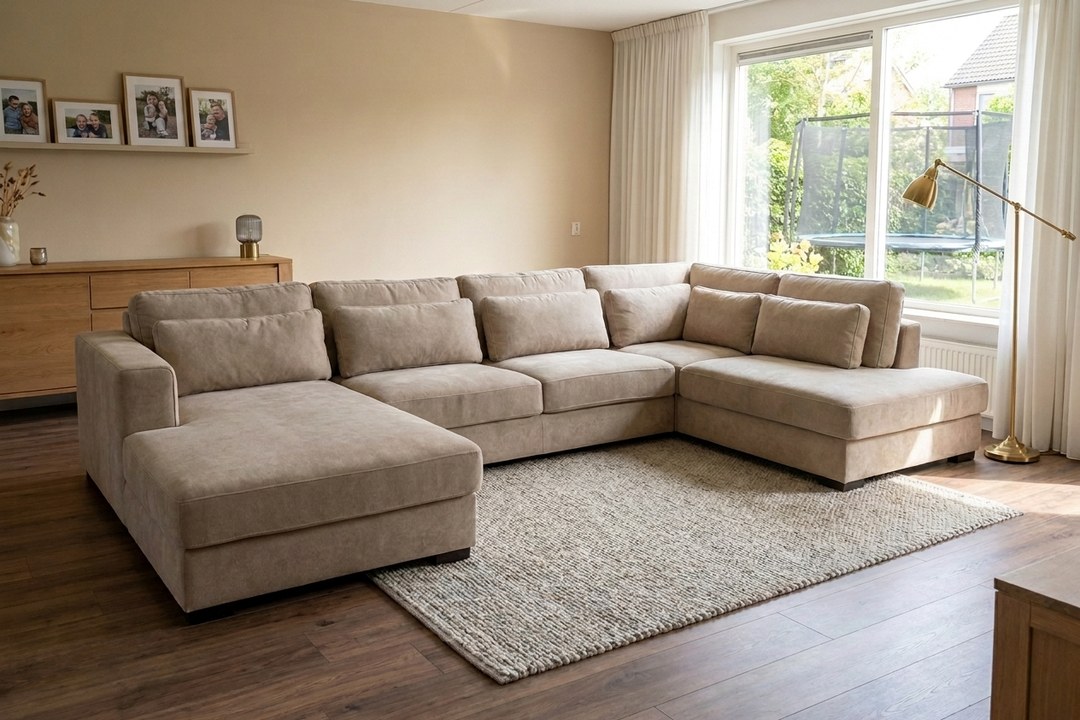 Bank Arnhem Longchair + 2 Zits + Ottomaan 385cm – foto 3 – A-meubel