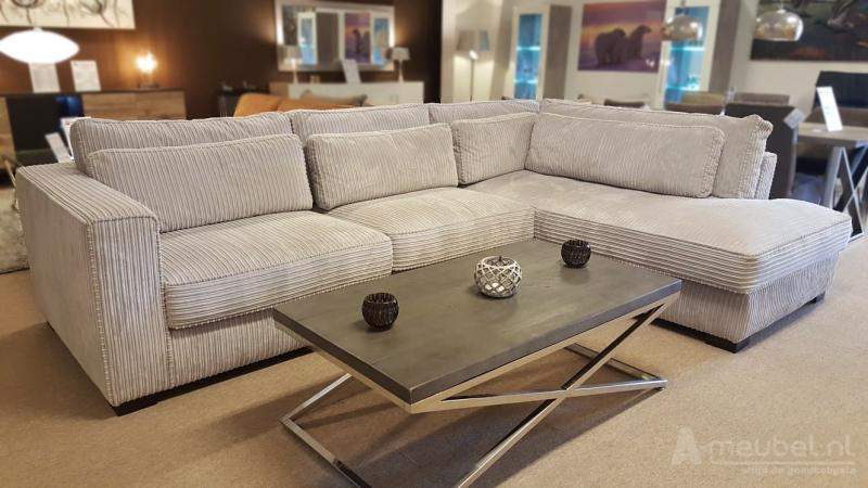 Almere 3 Zits + Ottomaan - MAGAZIJN OPRUIMING - Ritz Silver