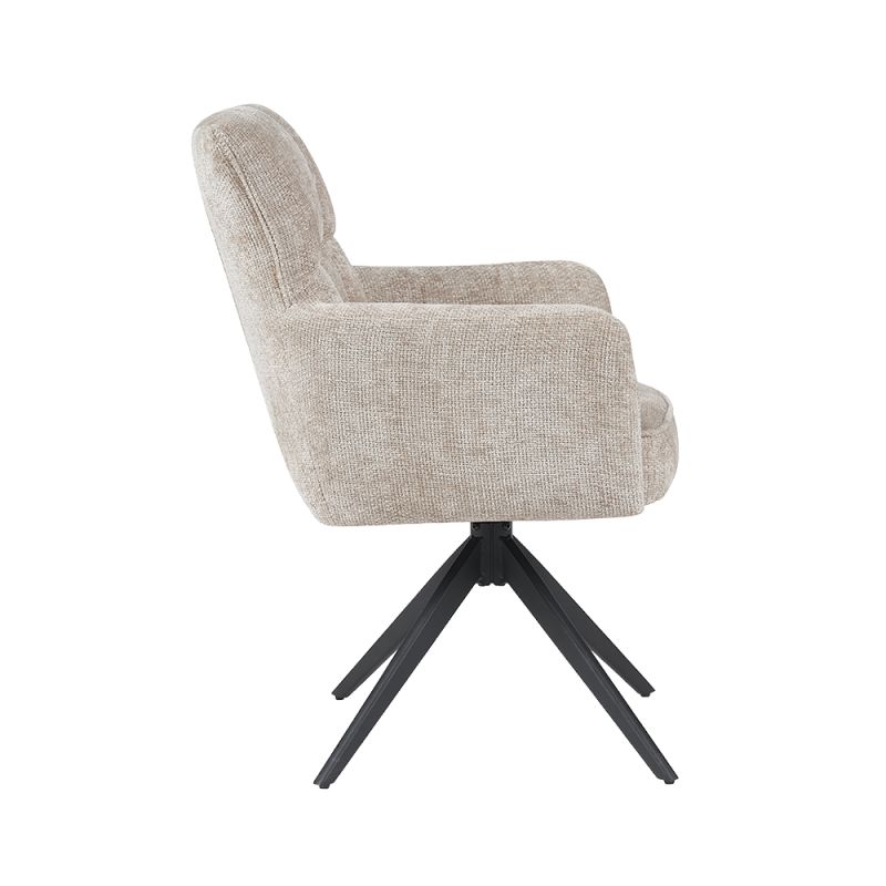 Bardi Armstoel - Cremona 14 Beige - Anodic (Draaibaar) - foto 2 – foto 2 – A-meubel