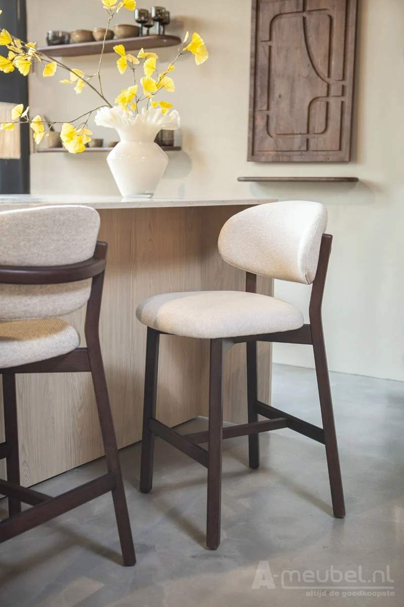 Barstoel Mikky Bruin - Beige Moon - 96258