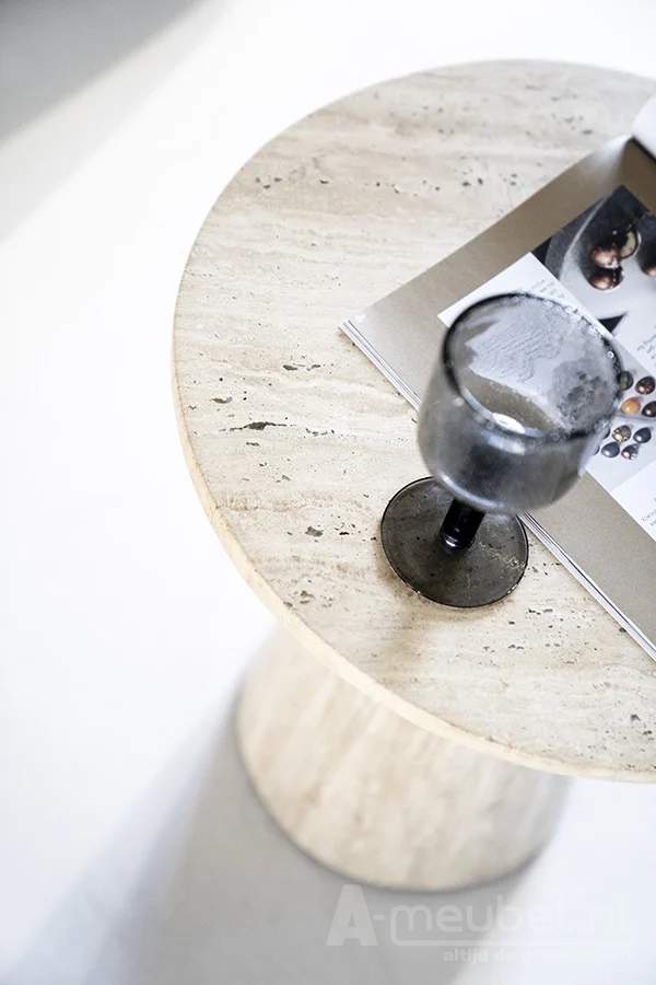 Bijzettafel Aime - 45cm - Beige - 95738