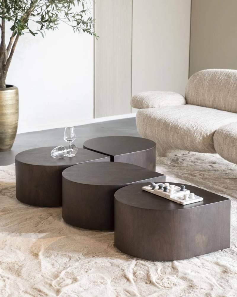 Bijzettafel Jules - 55cm - Bruin - 96245