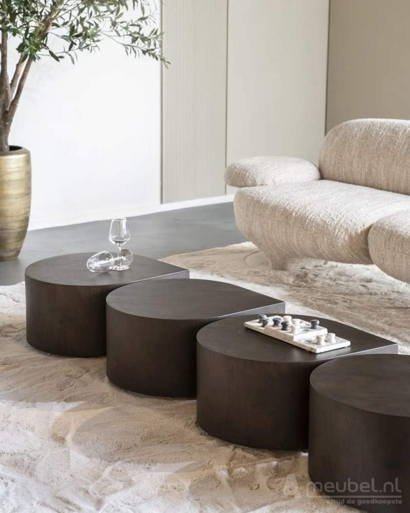 Bijzettafel Jules - 55cm - Bruin - 96245