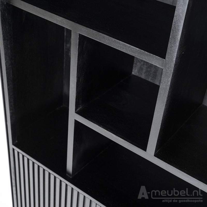 Boekenkast Remi - Zwart- 95733